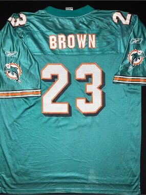 Miami Dolphins Ronnie Brown Reebok Football Jersey Size: XXL